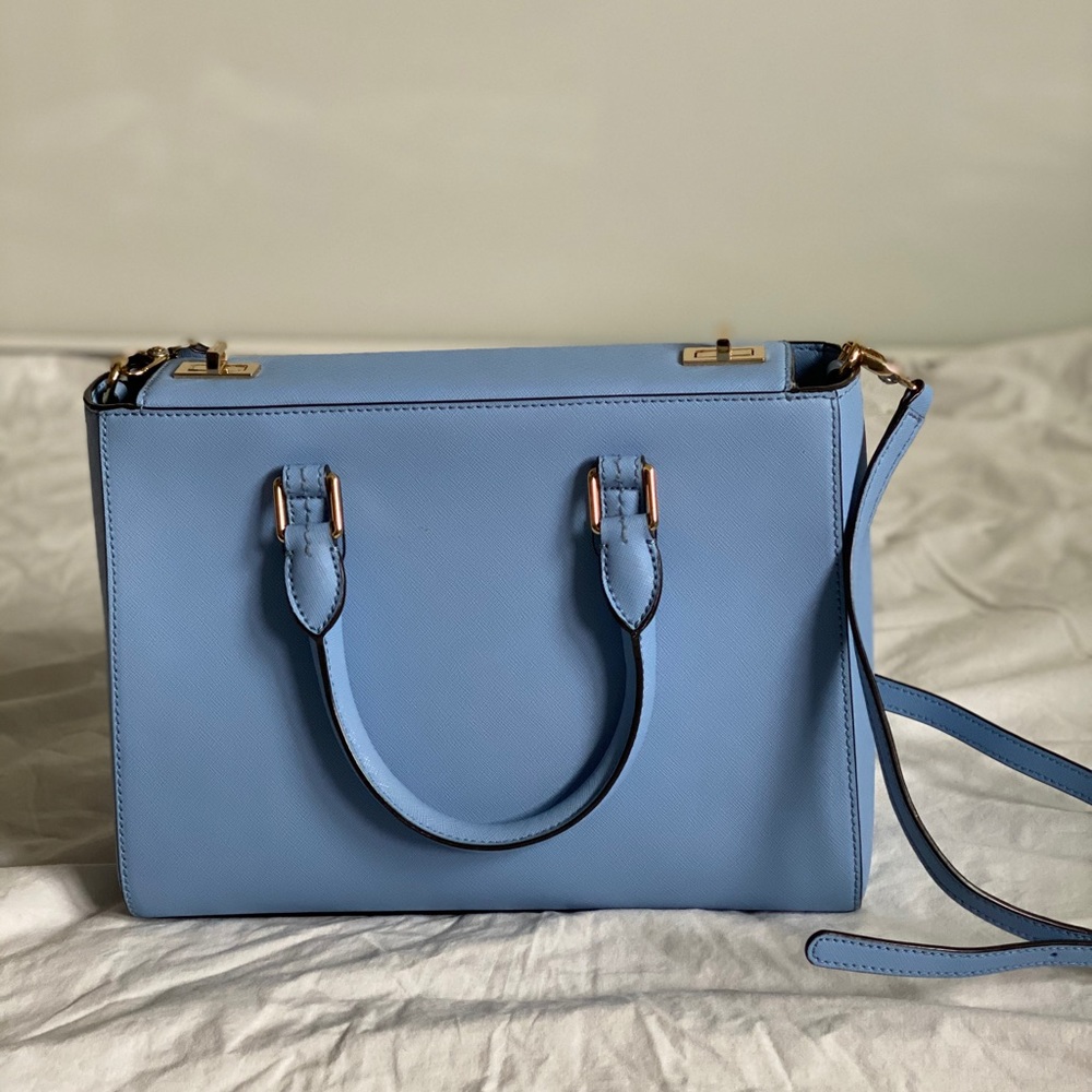 Henri Bendel W57 leather turn lock bag